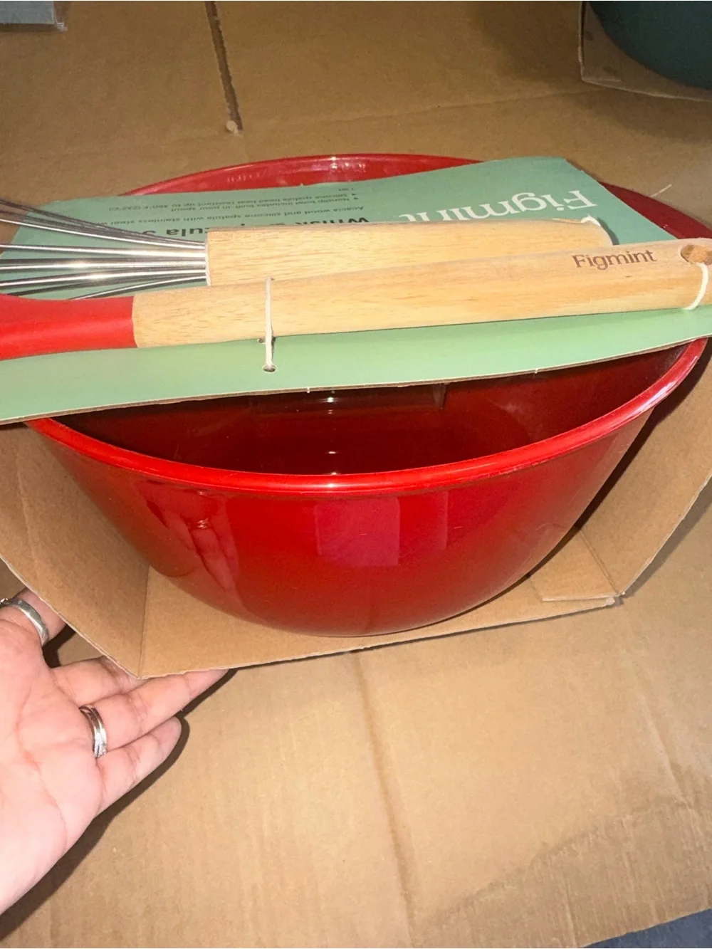 Figmint Mixing Bowl Whisk & Spatula set